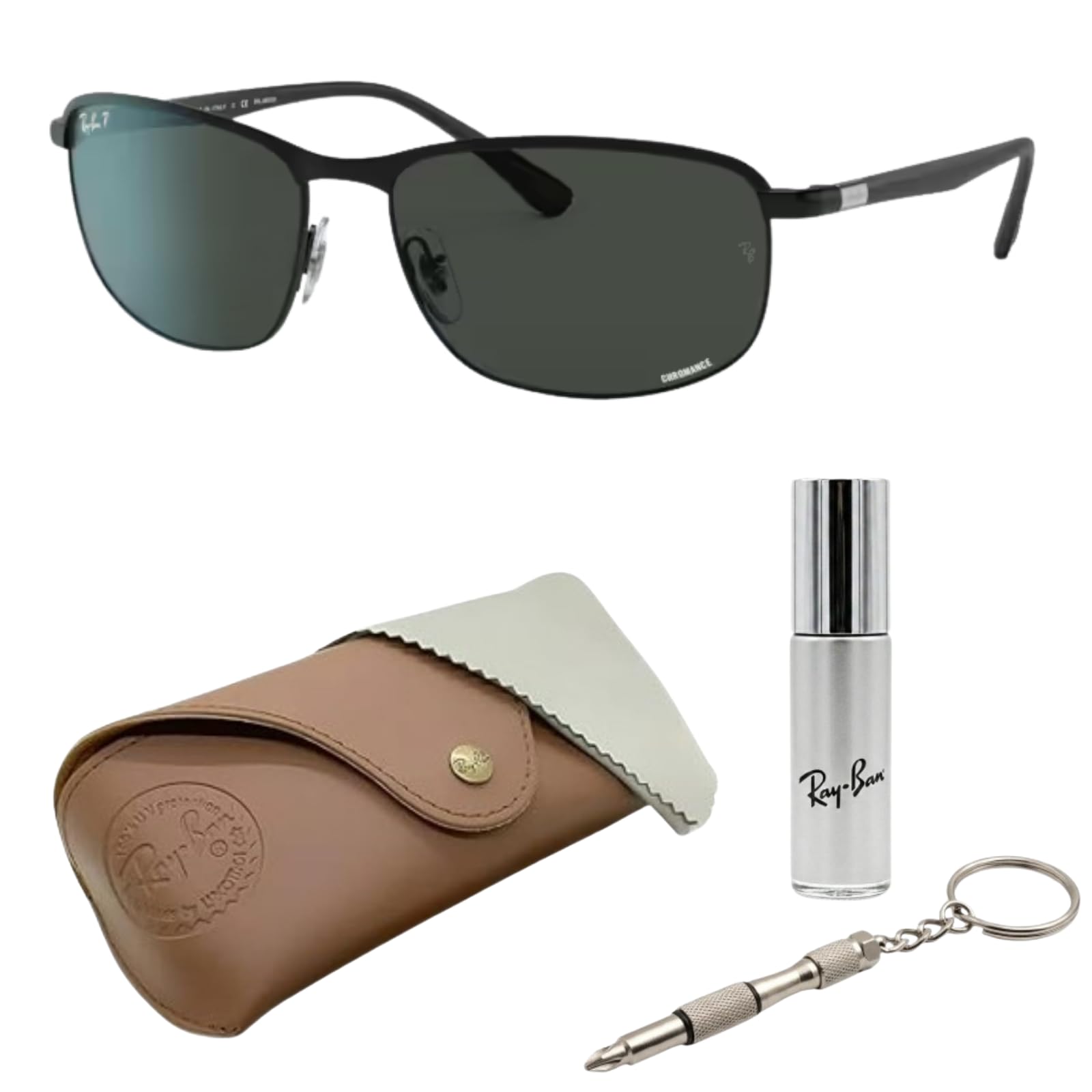 Rara Ray-Ban RB3671CH CHROMANCE POLARIZED Square-Round Shape Sunglasses